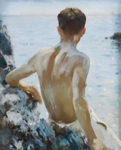 Strandstudie von Henry Scott Tuke
