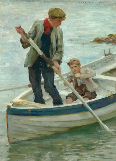 Keeping her off av Henry Scott Tuke