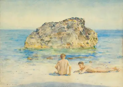 The Sunbathers av Henry Scott Tuke