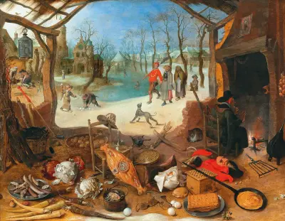 An Allegory of Winter av Sebastian Vrancx