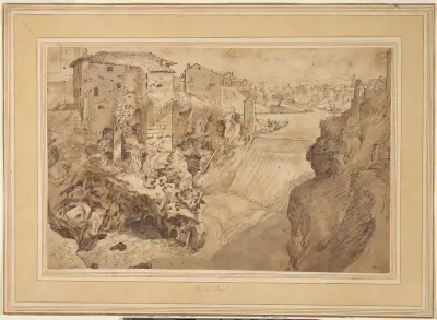 View of Tivoli av Sebastian Vrancx