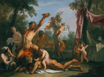 A Bacchanal av Sebastiano Ricci