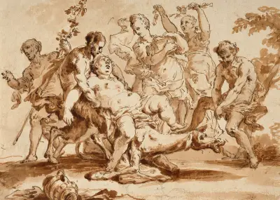 The Drunkenness of Silenus av Sebastiano Ricci