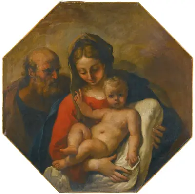 The Holy Family av Sebastiano Ricci