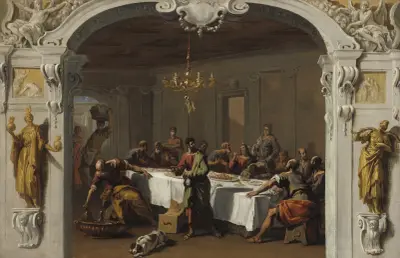 The Last Supper av Sebastiano Ricci