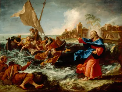 The Miraculous Draught Of Fishes av Sebastiano Ricci