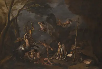 The Temptation Of Saint Anthony – nr 3 av Sebastiano Ricci