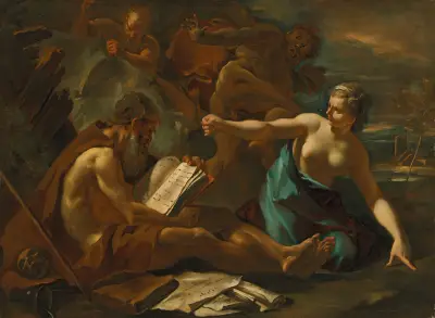 The Temptation of Saint Anthony – nr 1 av Sebastiano Ricci