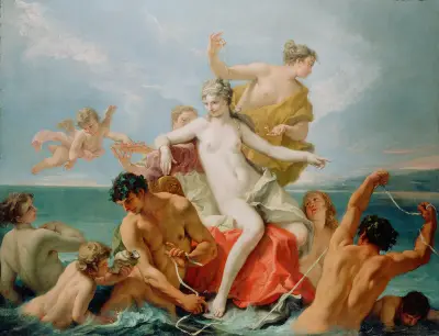 Triumph of The Marine Venus av Sebastiano Ricci