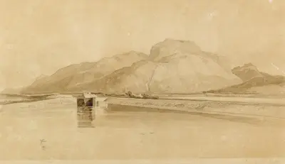 En kanal i Normandie av John Sell Cotman