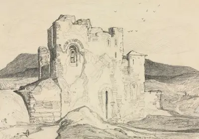 Ett slott i Normandie av John Sell Cotman
