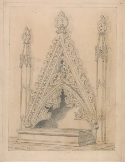 Ett monument i Raveningham Church, Norfolk av John Sell Cotman