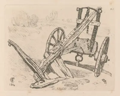 A Norfolk Plough av John Sell Cotman