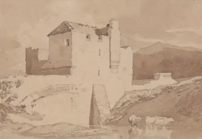 En gammal byggnad av John Sell Cotman