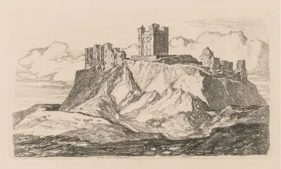 Bambro’ Castle, Northumberland av John Sell Cotman
