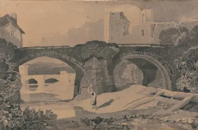 Brecon Bridge av John Sell Cotman
