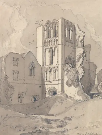 Castle Acre Priory, Norfolk av John Sell Cotman