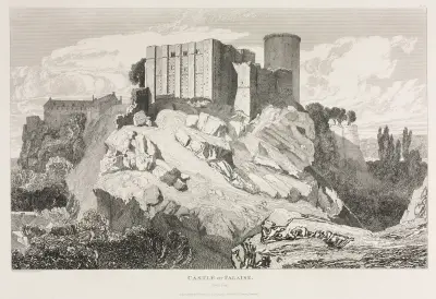 Slottet i Falaise (norra vyn) av John Sell Cotman