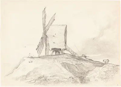 Eye Mill in Suffolk av John Sell Cotman