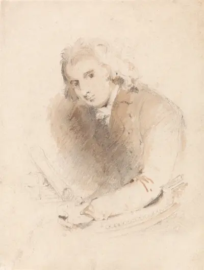 Porträtt av en lärd man av John Sell Cotman