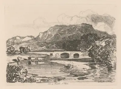 Tan-y-Bwlch, Merionethshire, North Wales av John Sell Cotman