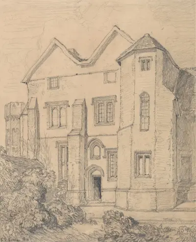 Upwell Rectory, Norfolk av John Sell Cotman