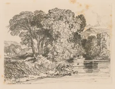 View on the Yare, Norfolk av John Sell Cotman