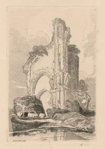 Wenlock Priory, Salop av John Sell Cotman