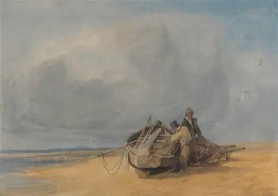 Yarmouth Sands, Norfolk av John Sell Cotman