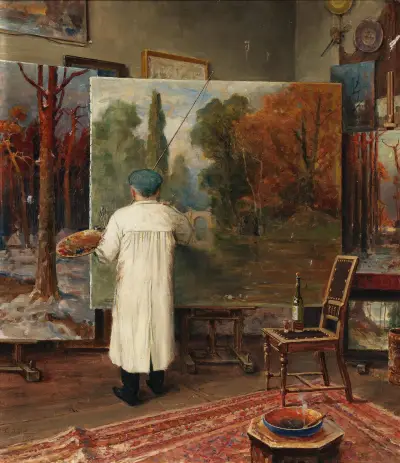 In seinem Atelier av Julius Sergius Klever