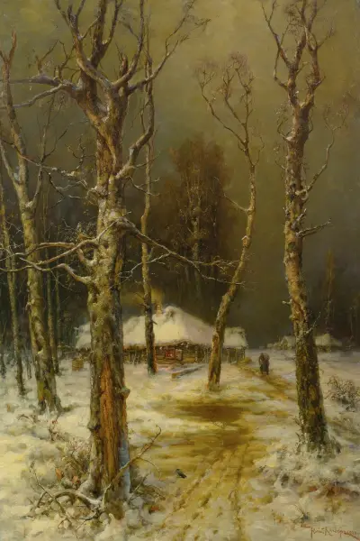 Winter In Russia av Julius Sergius Klever