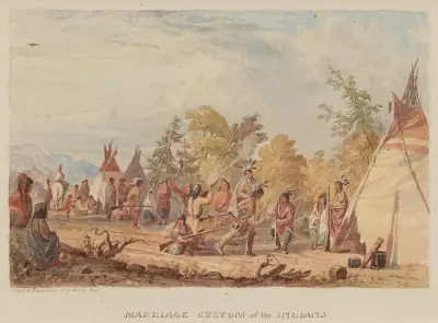 Marriage Custom of the Indians av Seth Eastman