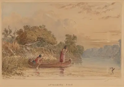 Spearing Fish av Seth Eastman