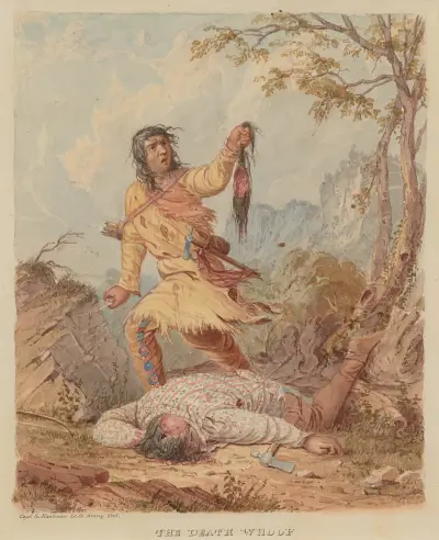 The Death Whoop av Seth Eastman