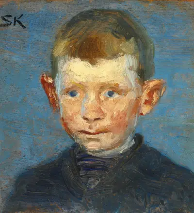 Hoved af en dreng av Peder Severin Krøyer