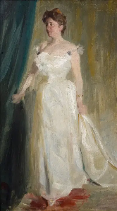 Portræt af lensgrevinde Lillie Suzanne Raben-Levetzau av Peder Severin Krøyer