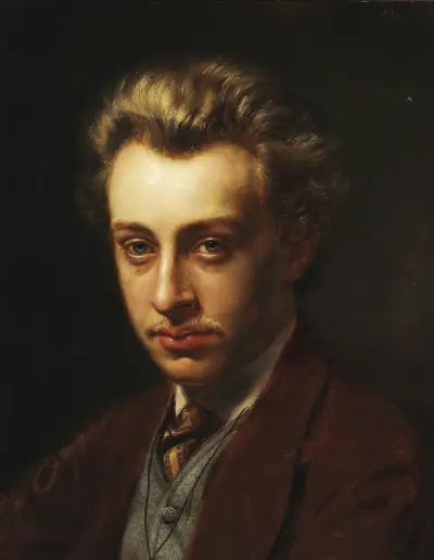 Portræt af maleren Frans Schwartz av Peder Severin Krøyer