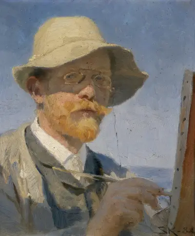 Selvportræt, 1888 av Peder Severin Krøyer