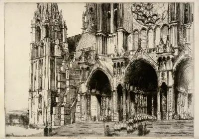 Chartres, South Portal av Donald Shaw MacLaughlan