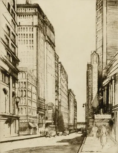 Chicago, Monroe Street von Donald Shaw MacLaughlan