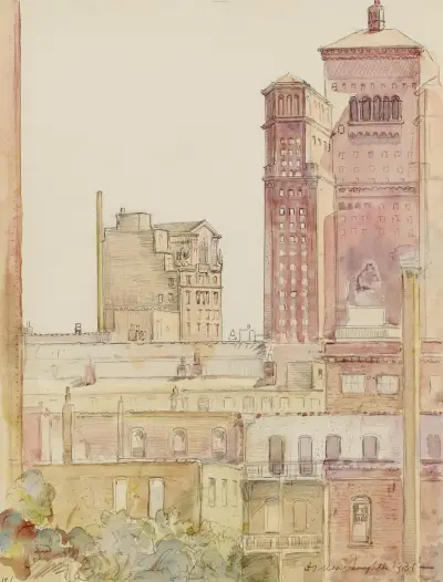 Chicago, Dächer in der Nähe des Allerton House von Donald Shaw MacLaughlan