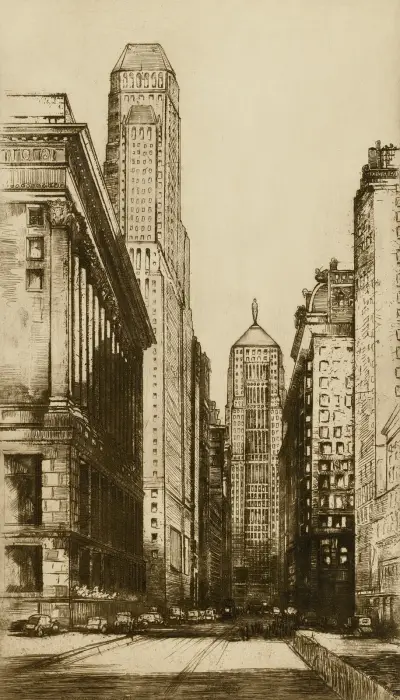 Chicago, the Heart of Chicago (Evening) av Donald Shaw MacLaughlan