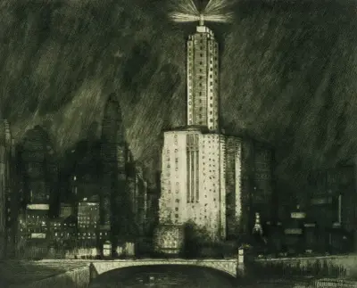 Chicago, the Wacker Drive av Donald Shaw MacLaughlan