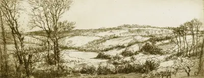 Cornish Landscape no. 1 av Donald Shaw MacLaughlan