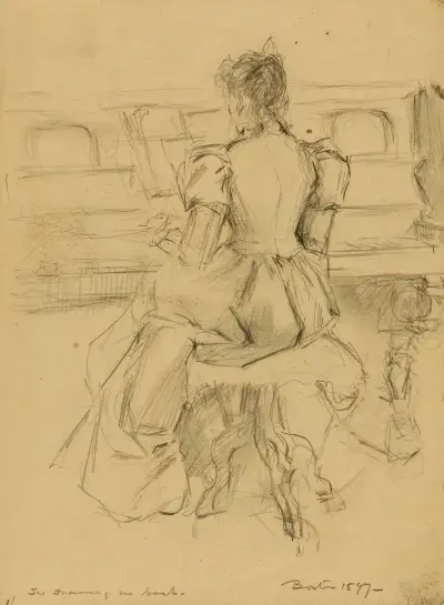 Ella vid pianot av Donald Shaw MacLaughlan