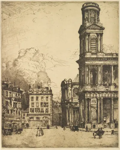 Saint Sulpice, Paris; La Grande Tour av Donald Shaw MacLaughlan