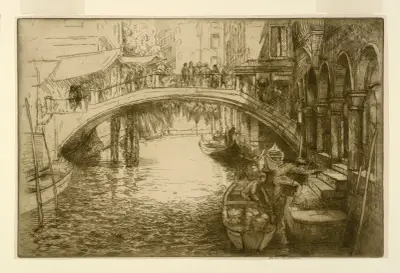 Kanalen, Venedig av Donald Shaw MacLaughlan