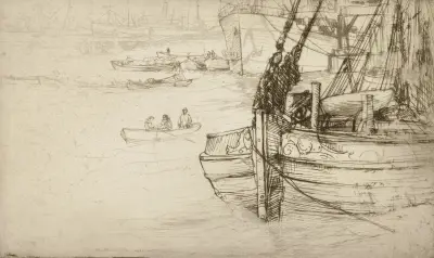 Der kleine Teich, London von Donald Shaw MacLaughlan
