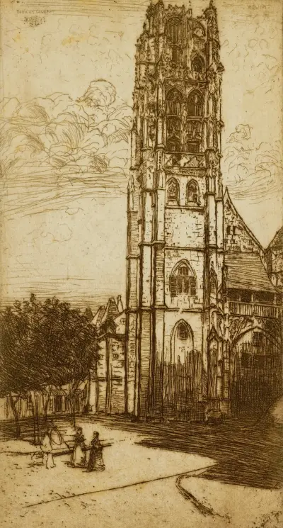 Tour St. Laurent, Rouen von Donald Shaw MacLaughlan