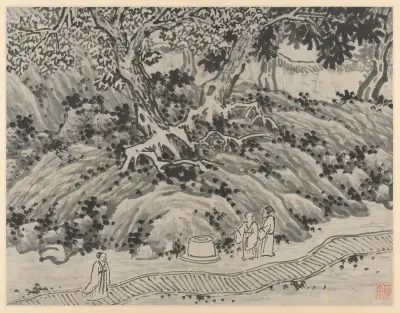 The Fool’s Spring av Shen Zhou